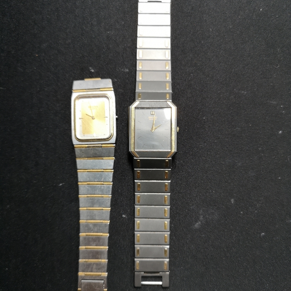 Bulova and seiko vintage watch